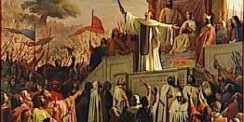 São Bernardo exorta Manuel Comneno, Imperador de Constantinopla, a apoiar a Cruzada